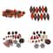 125ct. Chocolate Brown & Burnt Orange Shatterproof 4-Finish Christmas Ornaments